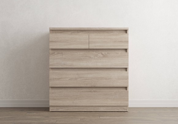 Комод Aksel 5 ящиков (дуб сонома) 
