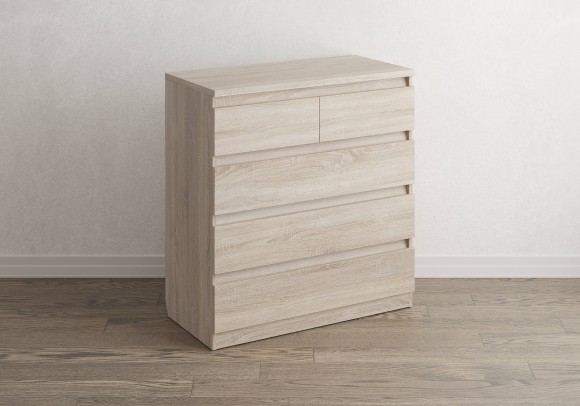 Комод Aksel 5 ящиков (дуб сонома) 