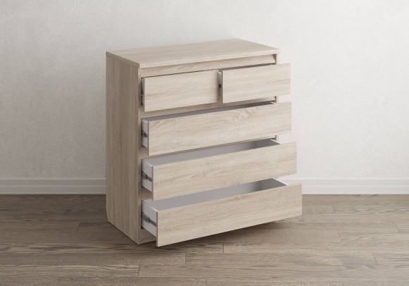 Комод Aksel 5 ящиков (дуб сонома) 