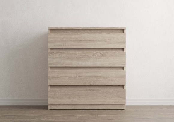 Комод Aksel 4 ящика (дуб сонома) 