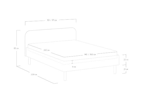 Кровать Hanna