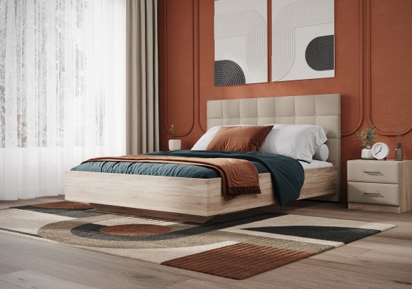 Кровать Luiza (дуб сонома) 